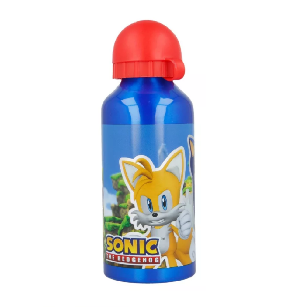 Sonic Water Bottle Kids Sonic The Hedgehog Aluminium Water Bottle 400 ml Online Character Shop