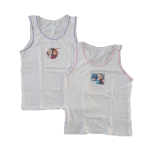 Frozen Vest Girls 2 In A Pack Disney Frozen Vest 100% Cotton Age 2-8 Years
