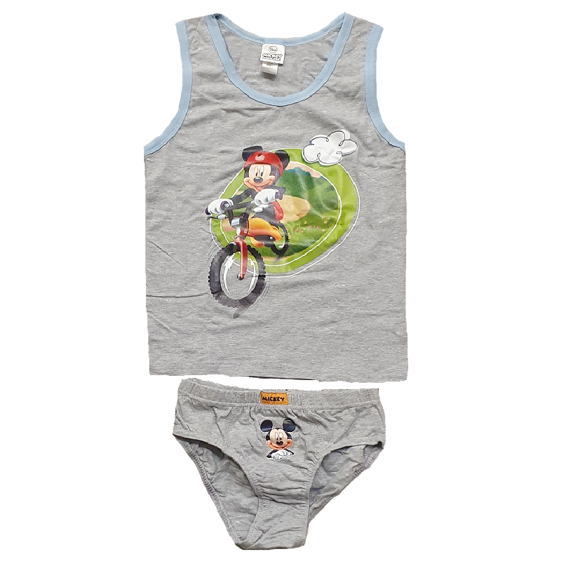 Mickey Mouse Vest & Brief Set Boys Disney Mickey Underwear Set In Box Age  3-8 Years - Online Character Shop