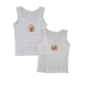 Teletubbies Vest Girls 2 In A Pack Teletubbies Vest 100% Cotton Age 18m-4 Years