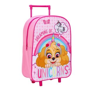 Paw Patrol Trolley Girls Paw Patrol Basic Travel Trolley Bag With Wheels Size 42 x 29 x 14 cm Pink