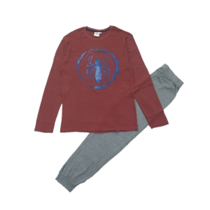 Spiderman Pyjamas Men's Spiderman Long Sleeve Cotton Nightwear Size S-L