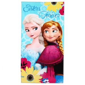 Frozen Towel Cotton Official Disney Frozen Sisters Forever Beach/Bath Towel Size 70 x 140 cm
