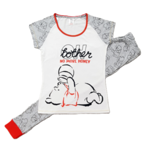 Winnie The Pooh Pyjamas Women's Winnie The Pooh Cotton Pyjamas Sleepwear Size 8-22 No More Honey
