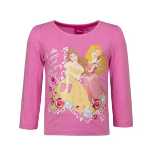 Princess T-shirt Girls Disney Princess Long Sleeve Top I Love A Good Story Pink