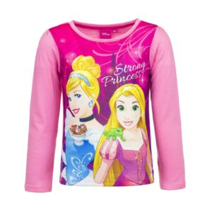 Princess T-shirt Girls Disney Princess Long Sleeve Top Strong Princess Pink Size 3-6 Years