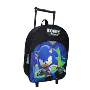 Sonic Trolley Backpack Boys Disney Sonic The Hedgehog Travel Bag Black