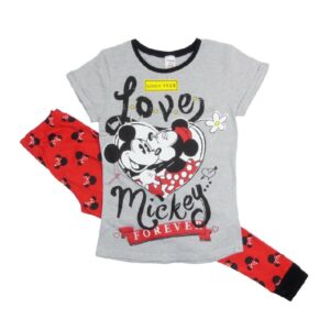 Minnie Mouse Pyjamas Women's Disney Minnie Mouse Cotton Pyjamas Love Mickey Forever Size 8-22