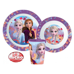 Frozen Dinner Set Girls Disney Frozen 3 Piece Dinner Set Purple