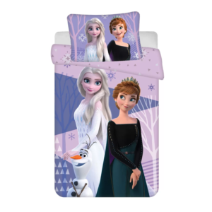 Frozen Duvet Cover & Pillow Case Set Purple Size 100 x 135 cm For Cot/Cot Bed Disney Frozen Bedding 100% Cotton