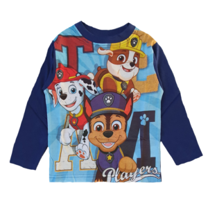 Paw Patrol T-shirt Boys Paw Patrol Long Sleeve Cotton Top Age 2-6 Years