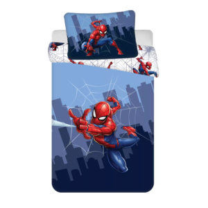 Spiderman Duvet Cover & Pillow Case Set Kids Reversible Spider-Man Cot/Cot Bedding 100 x 135 cm 100% Cotton