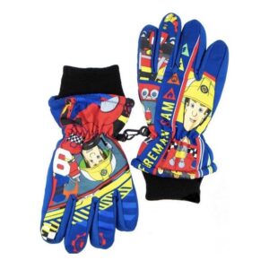 Fireman Sam Ski Gloves Boys Fireman Sam Winter Gloves Age 3-8 Years