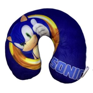 Sonic Neck Pillow Kids Sonic The Hedgehog Travel Pillow/Cushion Blue