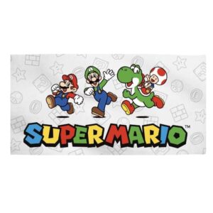 Mario Towel Kids Super Mario Beach Towel Size 70 x 140 cm