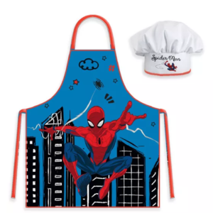 Spiderman Apron & Chef Hat Set City Boys Spiderman Chef Set 3-8 Years