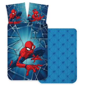 Spiderman Duvet Cover & Pillow Case Set Dynamic Kids Spider-Man Cot/Cot Bedding 100 x 135 cm 100% Cotton