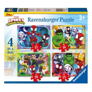 Spidey and His Amazing Friends 4 in a Box Jigsaw Puzzle