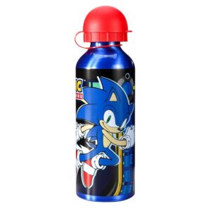 Sonic Water Bottle Boys Sonic The Hedgehog Aluminium Water Bottle 520ml