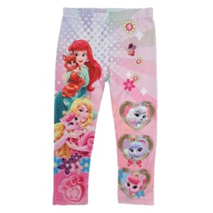 Princess Leggings Girls Pink Disney Princess Leggings Age 3-8 Years