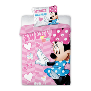 Minnie Mouse Duvet Cover & Pillow Set Disney Cot Set 100% Cotton 100 x 135 cm Sweet