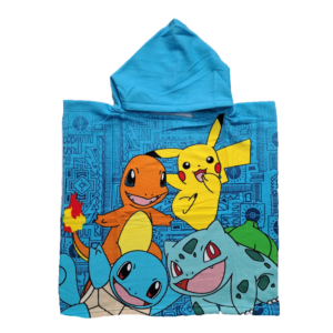 Pokemon Poncho Kids Blue Pokemon Poncho Size 50 x 100 cm
