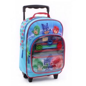 PJ Masks Trolley Backpack Kids PJ Masks Travel Trolley Bag With Accessoires