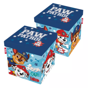Paw Patrol Toy Storage Box With Lid Fold-able Paw Patrol Storage Box 30×30×30 cm