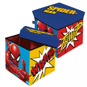 Spiderman Toy Storage Box With Lid Fold-able Spider-Man Storage Box 30×30×30 cm