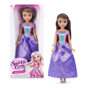 Sparkle Girlz Princess Doll 18'' Tall Princess Doll Purple
