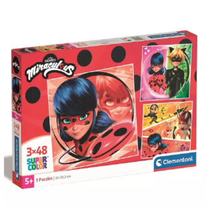 Miraculous Ladybug Puzzle Girls Miraculous Ladybug Saviours Puzzle 3 x 48 Pieces Each Puzzle