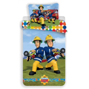 Fireman Sam Duvet Cover & Pillow Case Single Kids Fireman Sam Duvet Set 100% Cotton Single