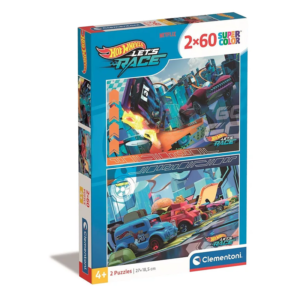 Hot Wheels Puzzle Kids Hot Wheels Buns of Steel Puzzle In Box 2 x 60 Pieces Each Puzzle