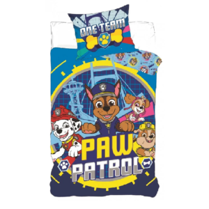 Paw Patrol Duvet Cover & Pillow Case Cot Duvet Set 100% Cotton 100 x 135 cm One Team