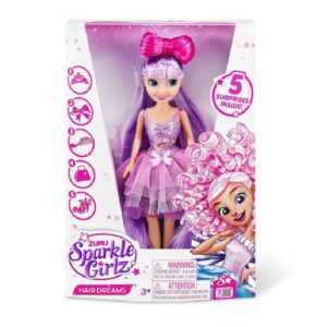 Sparkle Girlz 10.5" Hair Dreams Dolls Purple