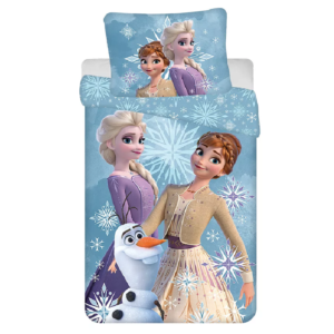 Frozen Duvet Cover Set Disney Frozen White Snowflake Duvet Cover Set 100% Cotton Size 100 x 135 cm For Cot/Cot Bed
