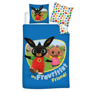 Bing Duvet Cover & Pillow Case Set For Cot/Cot Bed Bing Fravritist Cover Set 100 x 135 cm 100% Cotton