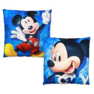 Mickey Mouse Cushion Kids Disney Mickey Mouse Filled Cushion/Pillow Blue