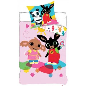 Bing Duvet Cover & Pillow Case Set For Cot/Cot Bed 100% Cotton Bing Sula Cover Set 90 x 140 Cm