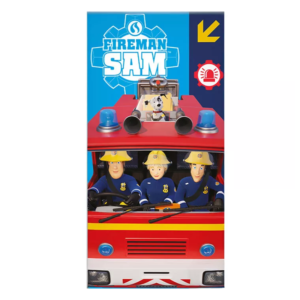 Fireman Sam Towel 100% Cotton Fireman Sam Jupiter Beach/Bath Towel Size 70 x 140 cm