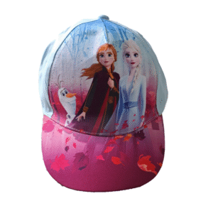 Frozen Baseball Cap Girls Disney Frozen Cap Age 3-8 Years Light Blue & Plum
