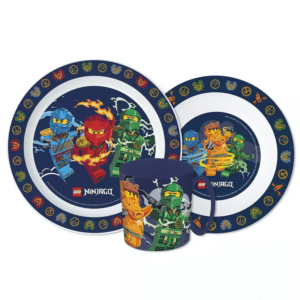 Lego Ninjago Dinner Set Kids Lego Ninjago 3 Piece Dinner Set Plate Mug & Bowl