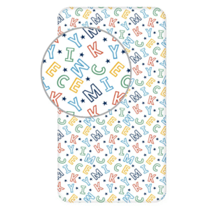 Mickey Mouse Fitted Sheet Letters Boys Disney Mickey Mouse Fitted Sheet Size 90 x 200 cm