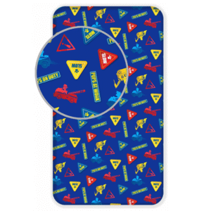 Paw Patrol Fitted Sheet Signpost Boys Paw Patrol Fitted Sheet Size 90 x 200 cm