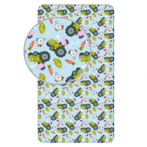 Peppa Pig Fitted Sheet Boys George Pig's Tractor Fitted Sheet Size 90 x 200 cm