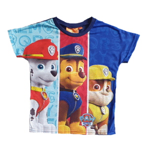 Paw Patrol T-shirt Boys Paw Patrol Short Sleeve Top Age 2-6 Years