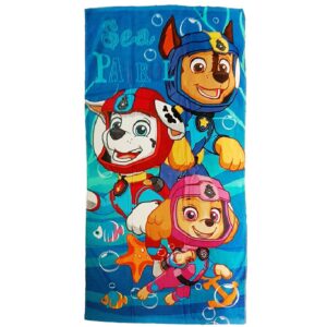Paw Patrol Towel Paw Patrol Sea Patrol Beach Towel Size 70 x 140 cm