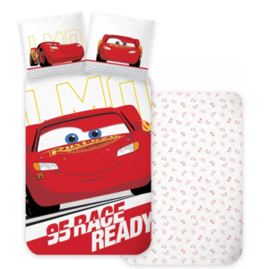 Cars Duvet Cover & Pillow Case Set 100 % Cotton Disney Cars Ready Bedding Cover Set For Cot/Cot Bed 100 x 135 cm