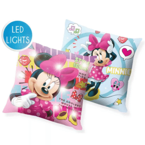 Minnie Mouse Cushion Disney Minnie Mouse LED Light Cushion 40 x 40 cm